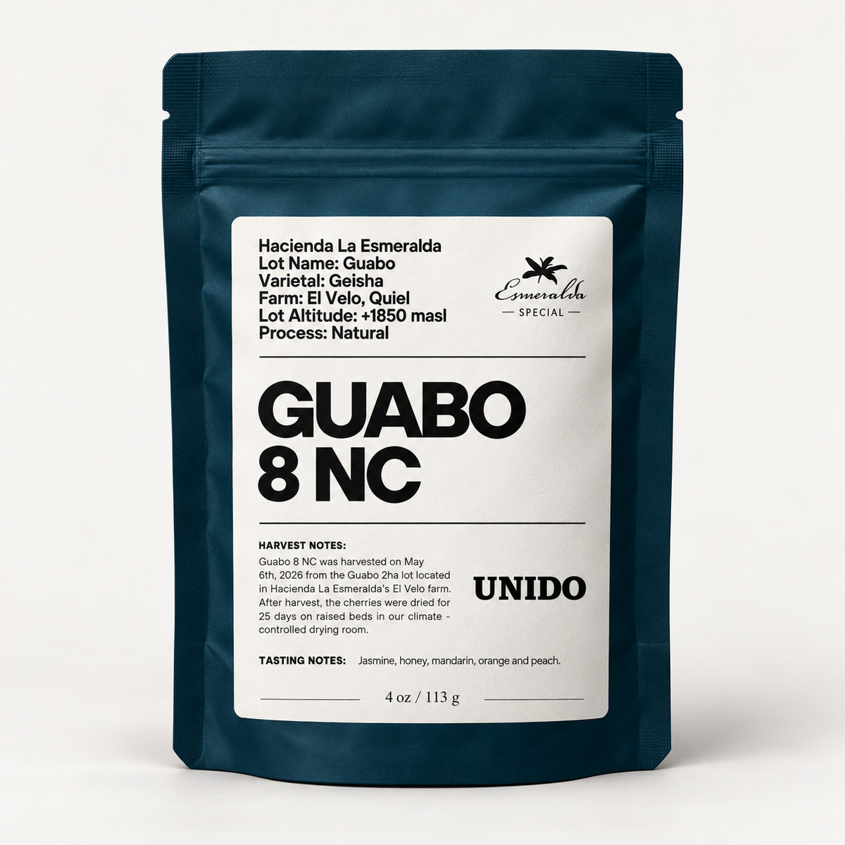 Hacienda la Esmeralda Guabo 8 NC Natural Geisha